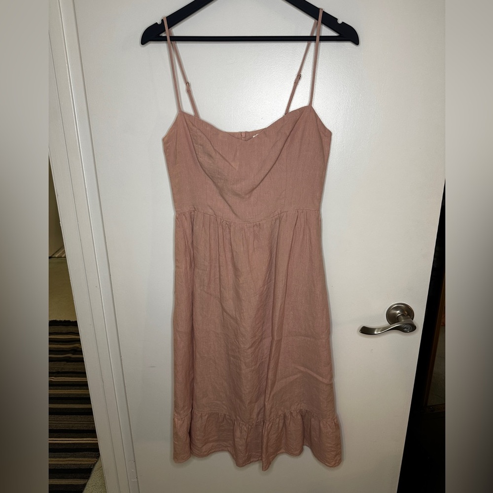 Reformation midi linen dress